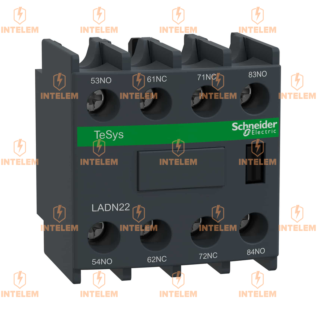 LADN22 BLOCK CONTACTOR AUXILIAR FRONTAL TESYS 2NA+2NC 10A --SCHNEIDER ...